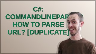 C#: CommandLineParser How to parse URL?