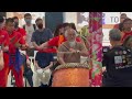 lion dance legend master siow 萧斐弘师傅 spontaneous drumming performance with muar ksk