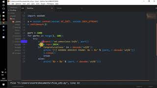Python Tutorial - || Create a SIMPLE port scanner || Code Walk-through || Hacking/Info-Sec ||