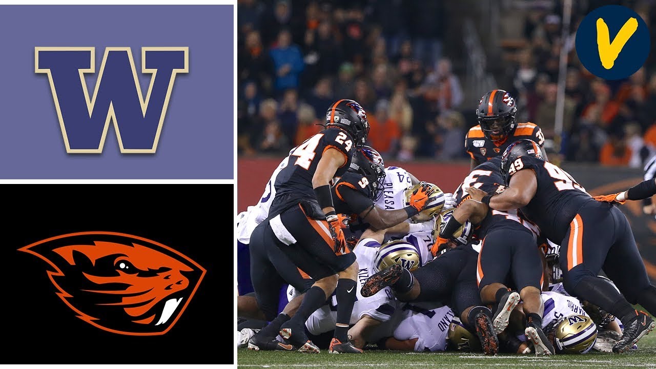 Washington Vs Oregon State Highlights Week 11 College Football 2019 ...