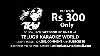 Chukkalara (Female) Karaoke || Aapadabaandhavadu || Telugu Karaoke World ||