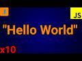 How To Print Hello World 10 Times In JavaScript
