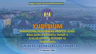 Yudisium Pendidikan Profesi Guru Universitas Negeri Yogyakarta - Kamis, 27 Februari 2025