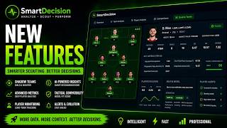 SMARTDECISION 3.0 UPDATE 🚀 AI Scouting, Shadow Teams & Advanced Football Analytics
