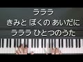 きみとぼくのラララ ピアノ弾き歌い　作詞 新沢としひこ　作曲 中川ひろたか　手話ソング　卒園　卒業