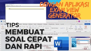 MEMBUAT SOAL CEPAT DAN RAPI