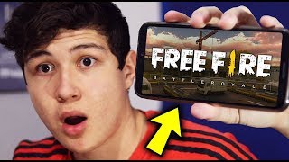 JUEGO FREE FIRE Y GANO MI PRIMERA PARTIDA!! *EPICO* FREE FIRE BATTLE ROYALE