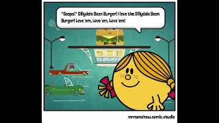 Little Miss Sunshine Loves The Dillydale Bean Burger (The Mr. Men Show Comic Studio Animation)