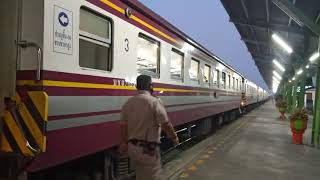 Train No. 276 Aranyaprathet - Bangkok : March 16, 2021 : Huatakhe Railway Station