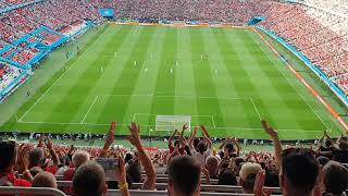 Hungary fans Iceland ✋✋ hand clap celebrations in Pukas Arena