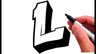 How to Draw the Letter L in Graffiti Style - EASY!