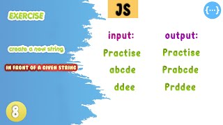 Create A New String Adding In Front Of A Given String | practise code