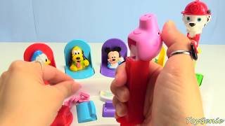 Genie Dispenses Peppa Pig and Paw Patrol Pez Candy and Lollipop Ups Surprises
