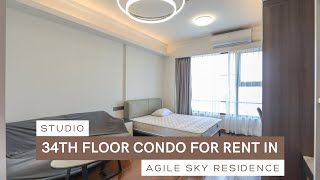 N3772168 - 34th Floor Studio Condo For Rent in Agile Sky Residence | Unit A34-16