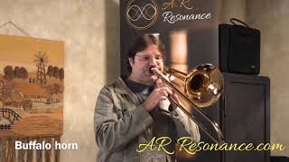 AR Resonance - Buffalo, Brass, Phospor Bronze and Stainless Steel Trombone mouthpieces test