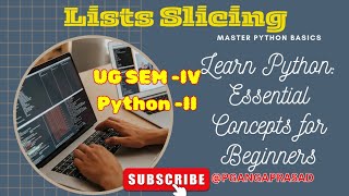 List Slicing in Python| List Slicing and Reverse indexing|Accessing List Items in Python
