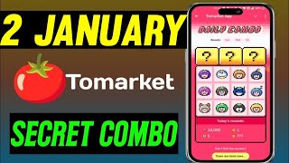 🍅Tomarket Airdrop Combo 2January | Tomarket Daily Combo Today | Tomarket Secret Combo Today