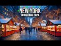 NYC Christmas Walk 2024 ✨ 4K NYC Christmas Market Tour Union Square Holiday Market 2024