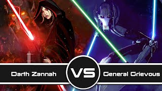 Versus Series: Darth Zannah Vs  General Grievous