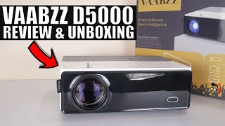 VAABZZ D5000 REVIEW: Wi-Fi & Bluetooth 1080P Projector!