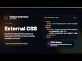 External CSS - HTML Styling Foundation | FullStack Masterclass HTML Course