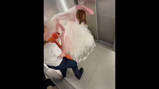 When the bride"s nightmare turns into a happy ending in the lift!