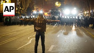 Protesters in Georgia accuse government of 'destroying' their country