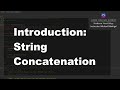 Java 1 Online, [1.08] Introduction: String Concatenation