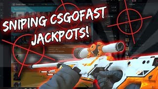 CS:GO GAMBLING: SNIPING A $600+$380 JACKPOT ON CSGOFAST.COM