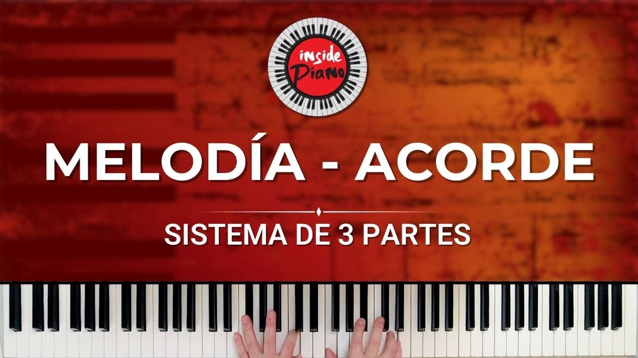Como Tocar Melodía Y Acordes En El Piano Sistema De 3 Partes Chords