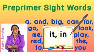 Pre-primer Sight Words | Kindergarten Reading Skills | Reading Fluency | Reading & Writing Sentence