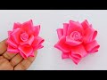 Handmade DIY Ribbon Rose Flowers | How to Make Ribbon Craft Ideas Easy | Amazing Ribbon Art