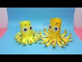 easy paper toys to make paper octopus easy paper crafts