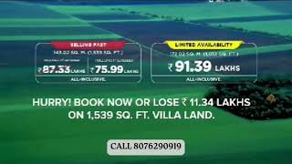 The House of Abhinandan Lodha give options to purchase land in fast developing RegionCALL 8076290919