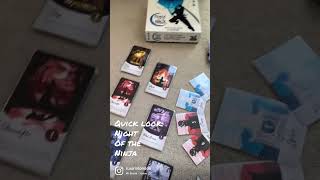 Board Game Quick look: Night of the Ninja #桌遊 #boardgamegeek #boardgames #nightoftheninja #忍者之夜