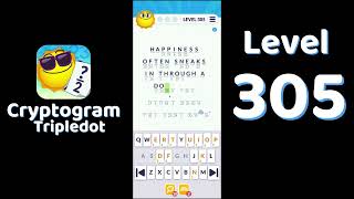 Cryptogram Tripledot Level 305 Answer | SolutionGuruji