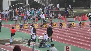 第４５回江東区秋季陸上競技大会　中学２年生女子１００ｍ　衣恭