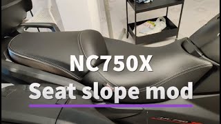 NC750X Seat slope adjustment