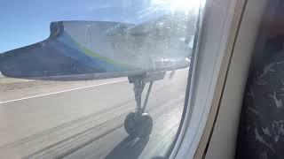 Take off Bombardier Q400 Gear View (Boise KBOI)