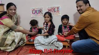 Holi celebrations at our home 🏘️🏘️/Holi special vlog.