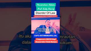 Kesemrawutan Hukum #shorts #oktoberiandi #eddyhiariej #ahlipidana #wamenkumham #profesor #gurubesar