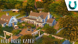 Huge Horse Ranch 🍷🐴...(Sims 4 Speed Build)