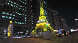 [4K HDR] 빛따라 청계천 | The sparkling Cheonggyecheon in Seoul, Korea!