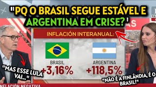 TV ARGENTINA NÃO ACEITA QUE O BRASIL ESTEJA ESTÁVEL ENQUANTO CRISE NA ARGENTINA SÓ AUMENTA