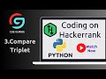 3. Compare Triplets || Hackerrank || Python