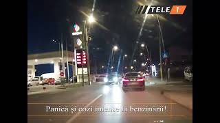 Panică și cozi imense la benzinării!