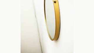 Wicked Mirrors Handmade Sagi Gold Round Wall Mirror 18 Inch