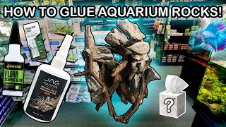 HOW TO GLUE AQUASCAPE ROCKS / DRIFTWOOD