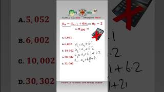 Can You Solve This Recurrence Relation Teaser? #mathsshorts #recurrencerelation #recurrence