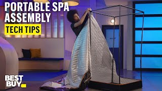 How to Assemble the Sharper Image Steamer Sauna Portable Spa – Tech Tips from Best Buy